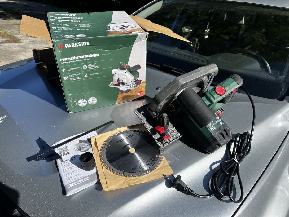 Piła tarczowa ręczna Parside 1350 W nowa! Gwarancja!