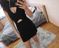 Czarna mini sukienka topshop