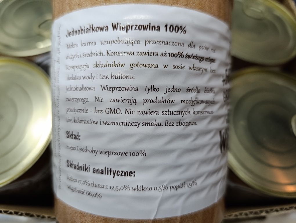 Doctor Dog wieprzowina 850g x 3 sztuki
