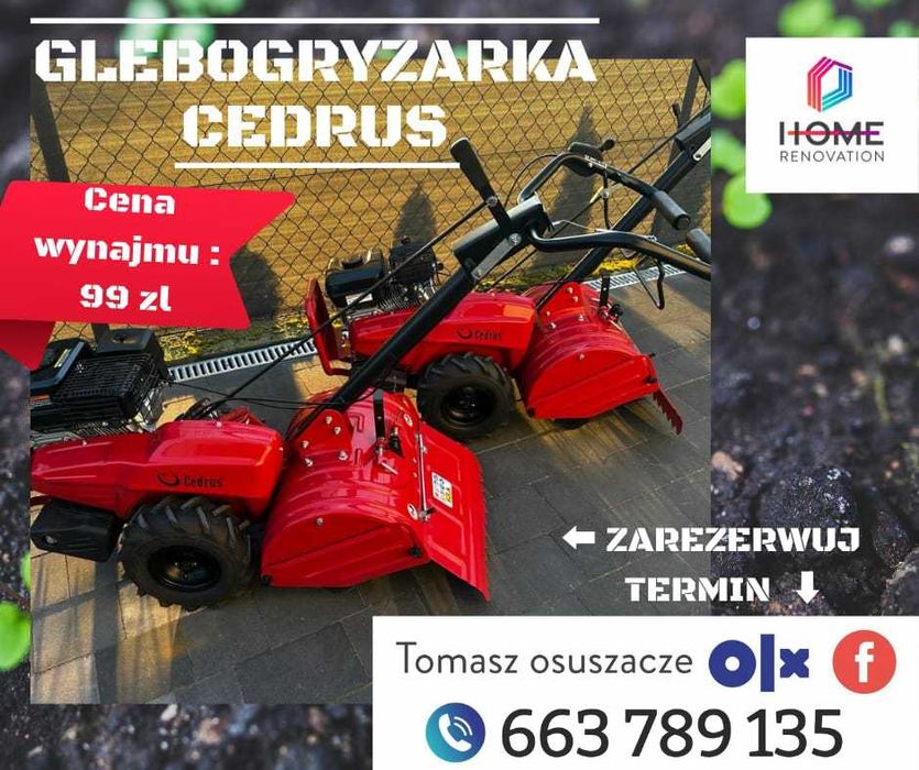 Wynajem Sprzętu Ogrodniczego Wypożyczalnia Wertykulator Glebogryzarka