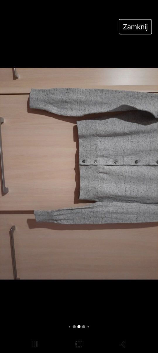 Sweterek szary-melanż XS/S
