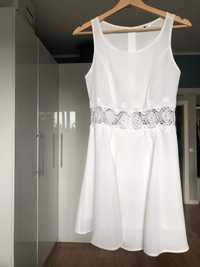 Biała sukienka H&M 36