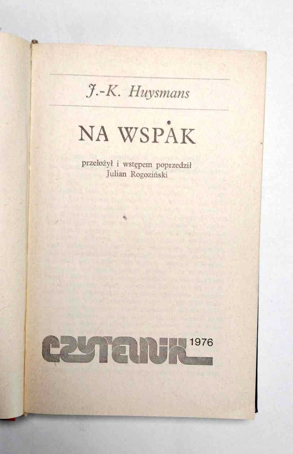 Joris Karl Huysmans - Na wspak