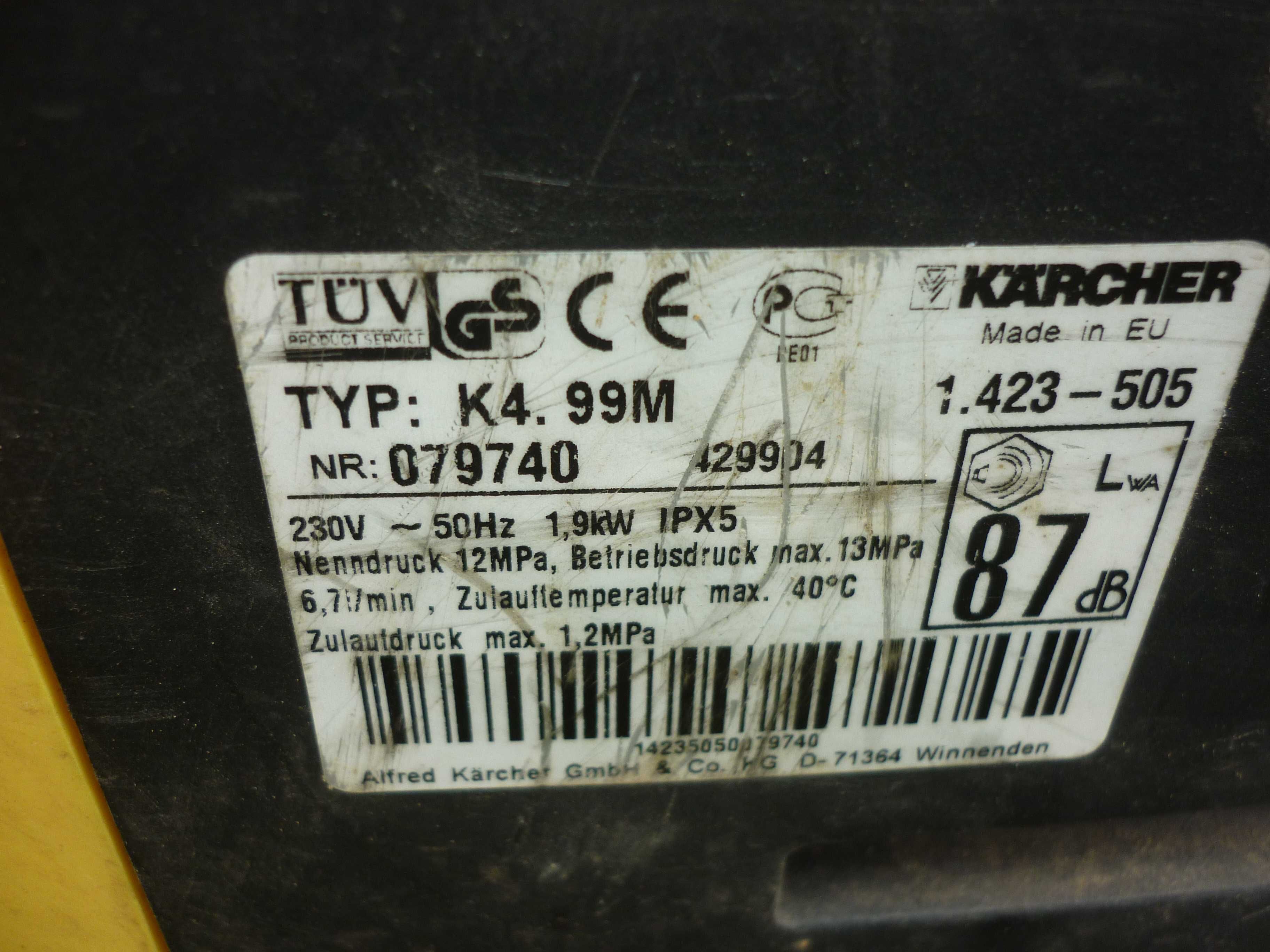 Myjka Ciśnieniowa Karcher K4.99