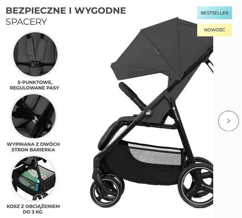 Wózek spacerowy TRIG do 25kg nowy