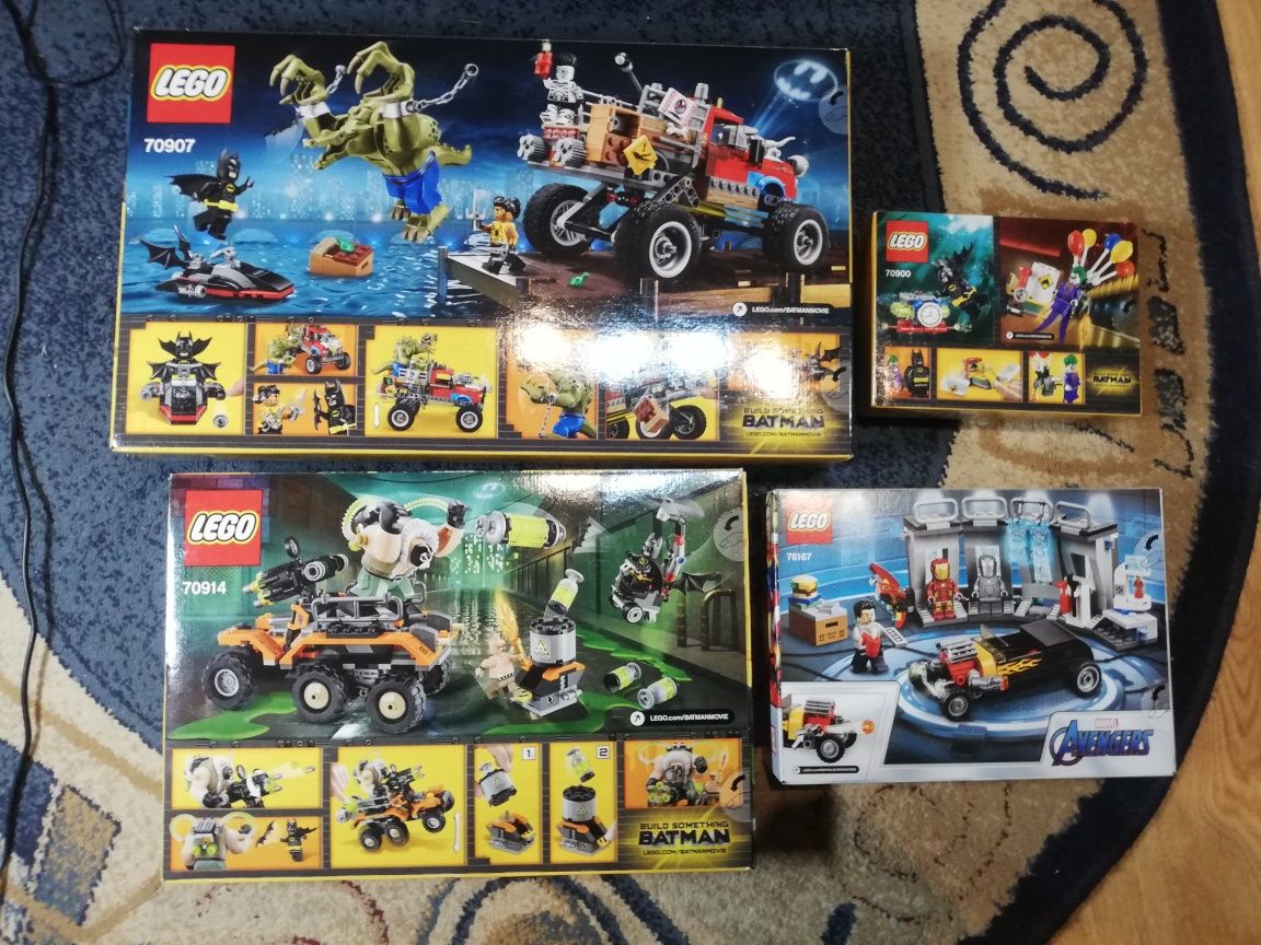 Lego Batman movie Marvel Avengers 70900, 70907, 70914, 76167