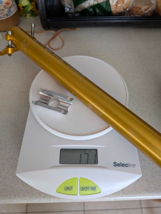 Sztyca 170 gram KCNC ti pro lite 8000 scandium 31.6 400mm