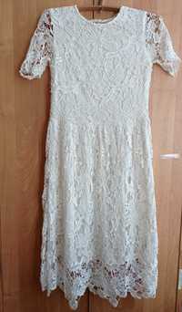 Сукня, плаття жіноче, розмір S, біле мереживо