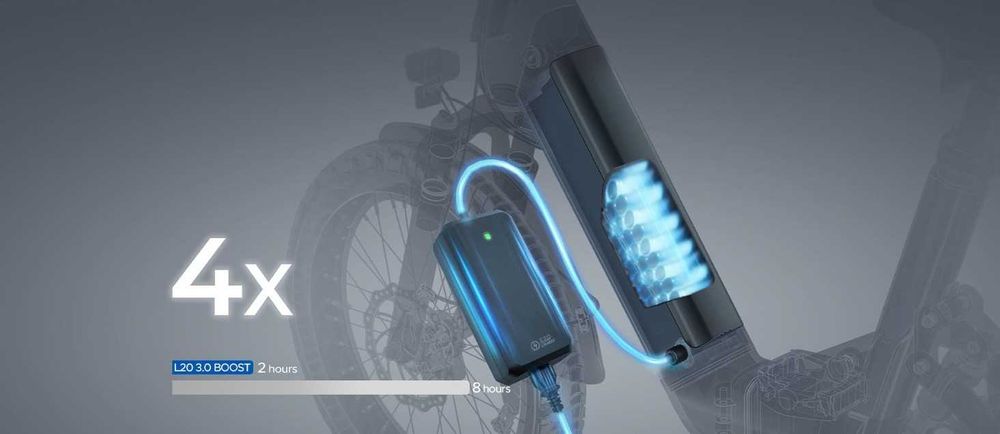 Rower elektryczny Engwe L20 3.0 Boost - składak, do 135 km, dwa kolory