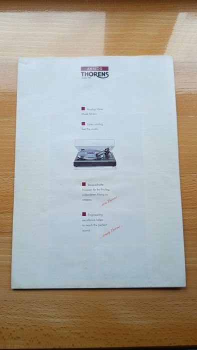 THORENS ANALOG Audio-HiFi - katalog