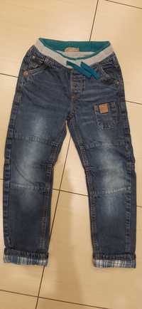 Cudne spodnie jeans ocieplane Cool Club r.122 st.ideał