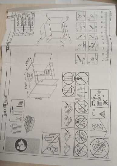 Stella Trading Smash - Szafka pod umywalkę 63x55x29 (Uszkodzona)