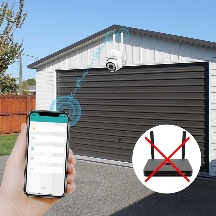 zewnętrzna obrotowa kamera wifi ip smart fullhd 1080p zoom 4x detekcja