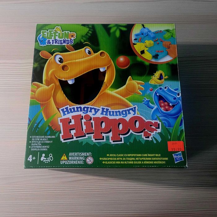 Hungry hippos, Głodny hipcio gra zręcznościowa Hasbro