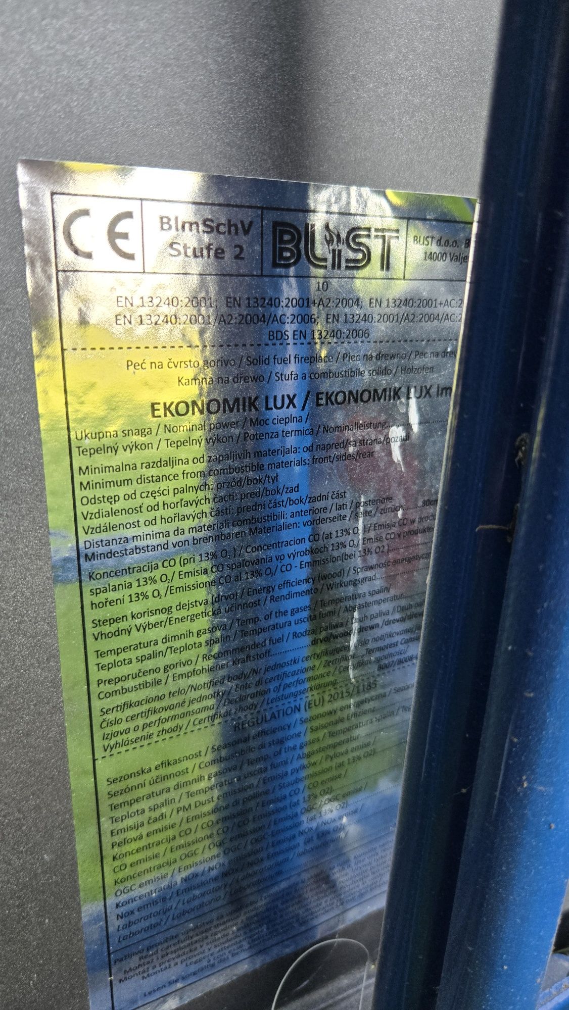 Piec żeliwny Blist