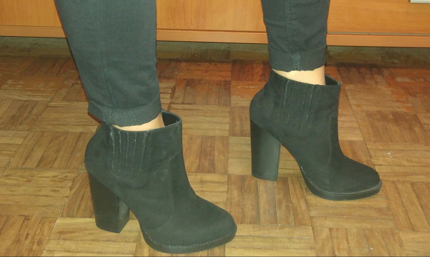 Botins pretos Zara