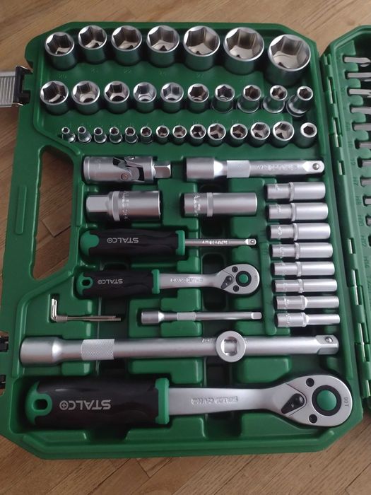 Zestaw kluczy nasadowych Stalco 110 elemntow