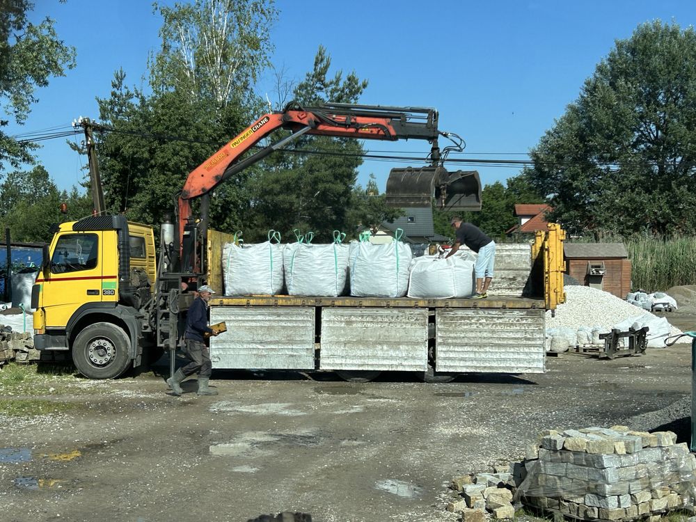 KORA KAMIENNA Płukana BIGBAG Kamień Ozdobny Kruszywo Grys Żwir Opaska