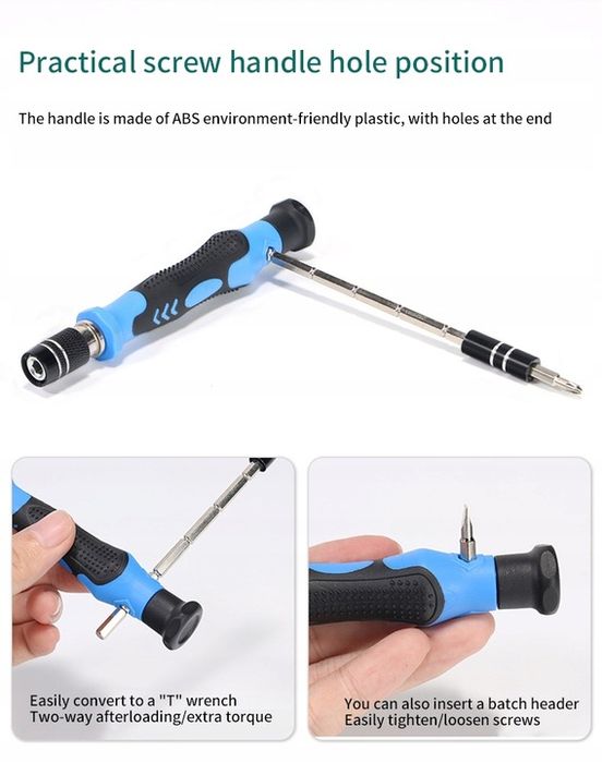 Zestaw Śrubokrętów Precyzyjnych Wkrętak Bity 115w1