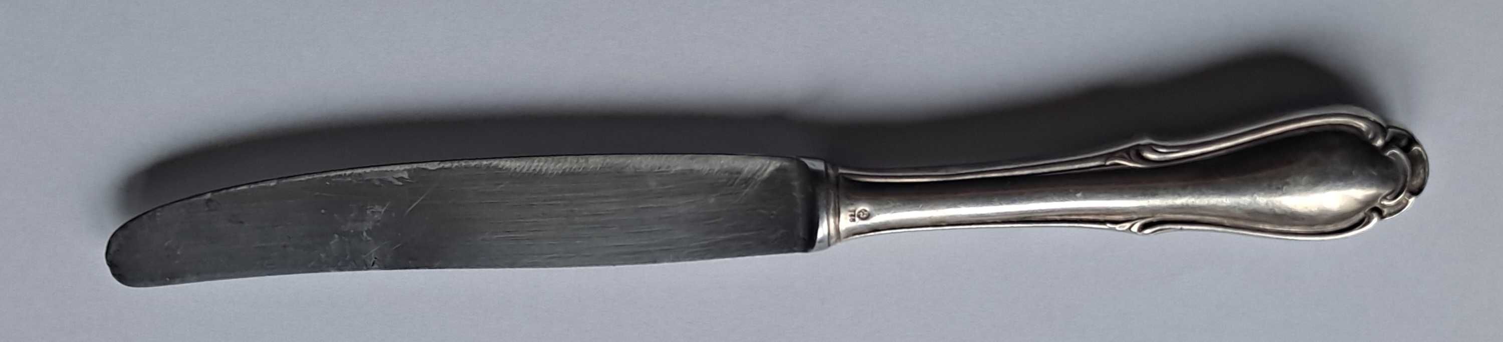 Nóż srebrny Rostfrei Solingen  p.925 ,  78.18g.