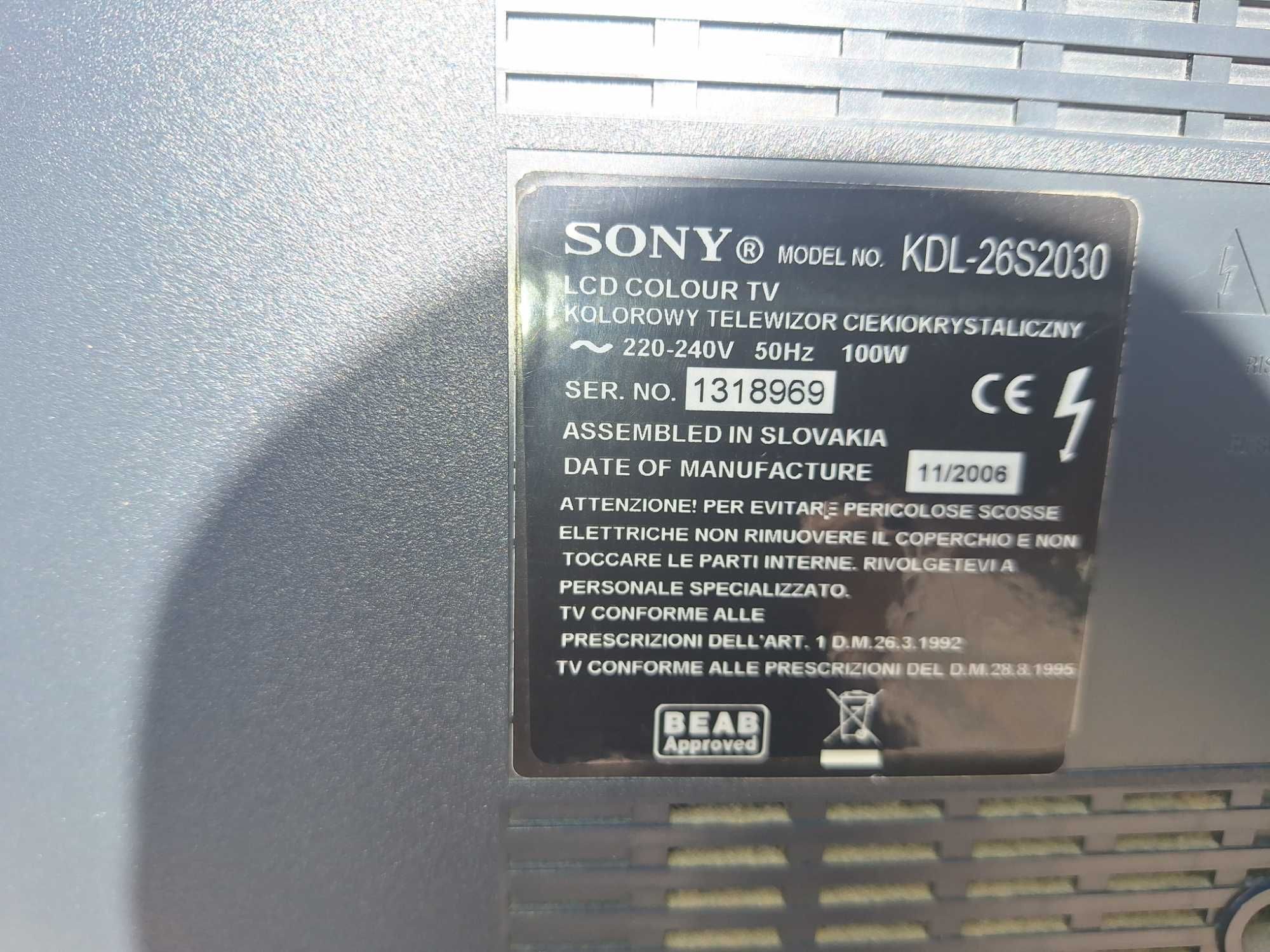 Televisao Sony a funcionar
