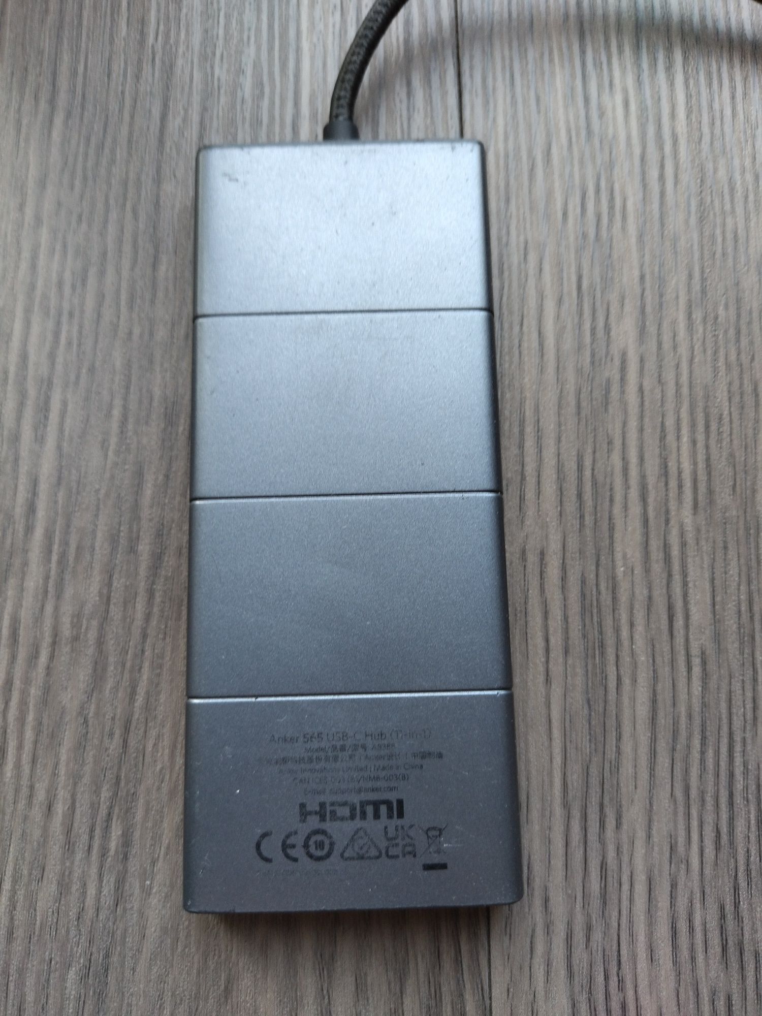 Хаб (адаптер) Anker 565 USB-C 11-в-1 Grey (A8388) Концентратор