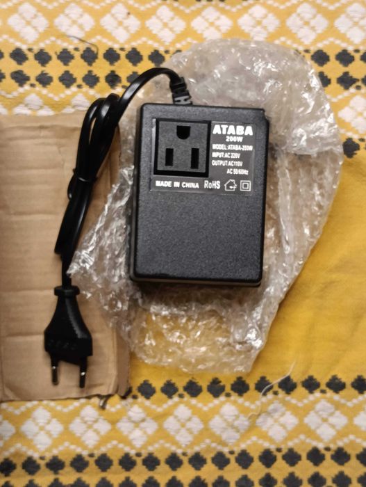 Блок живлення питания конвертер понижающий 220V в 110V 200W ATABA