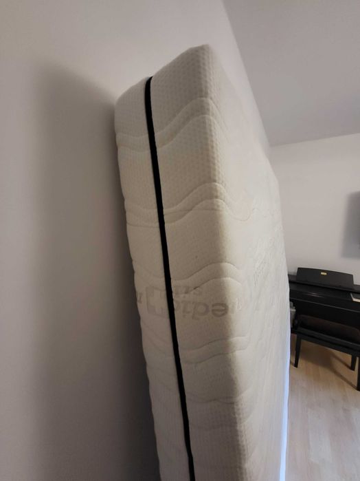 KOMPLET: Łóżko 160x200 – rama sosna + stelaż + materac MultiPocket