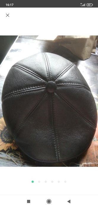 Кепка шкіряна чоловіча