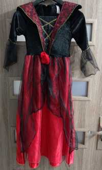 Sukienka karnawałowa czerwona dama
