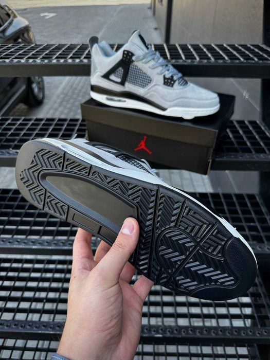 !SALE! Nike Air Jordan Retro 4 Light Grey Black 41 42 43 44 45 46