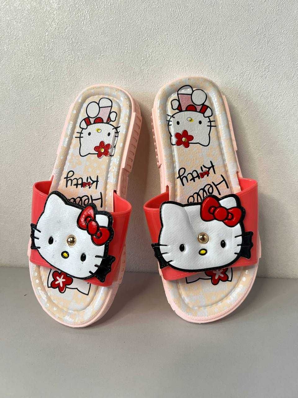 Дитячі шльопанці Hello Kitty, Тапочки для дівчаток, Сланці для дітей