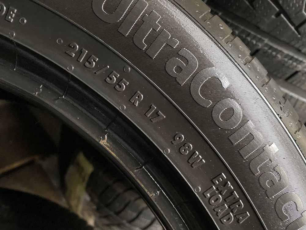 215/55 R17 Continental UltraContact NXT 23г пара шин летних.