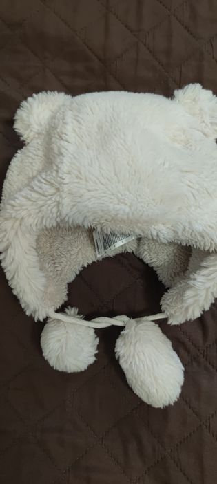 Czapka misiek miekka i ciepla