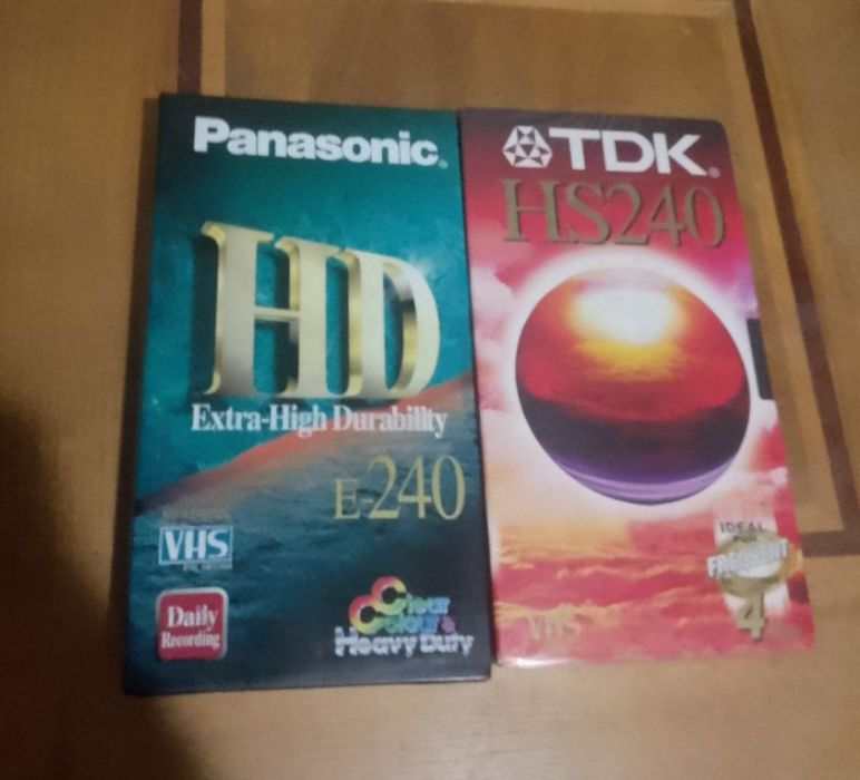 Новие чистие кассети Vhs запечатание.
