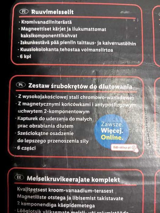 Wkrętaki Śrubokręty Magnetyczne PH PZ Płaskie 6szt