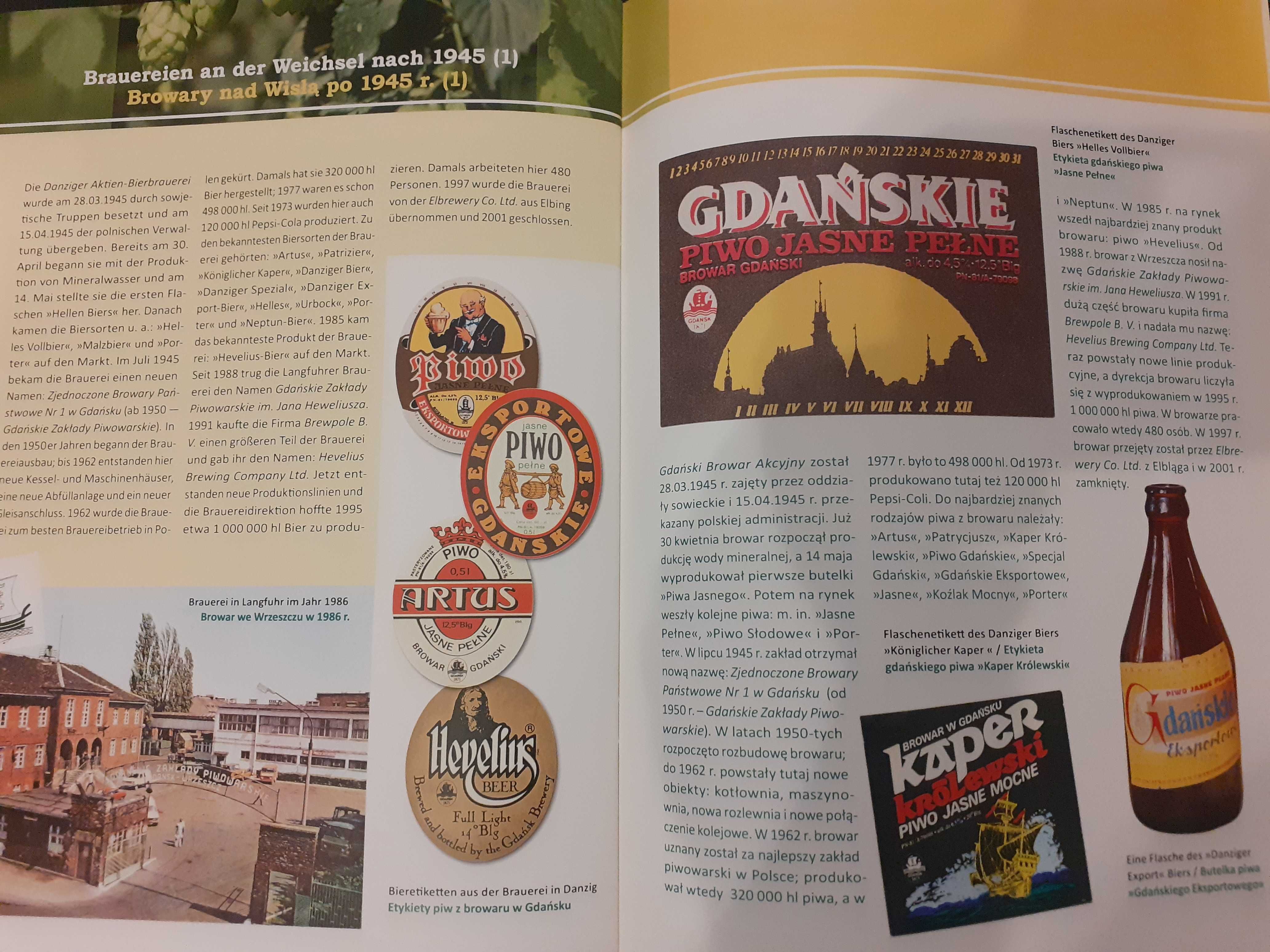 Piwo i browary nad dolną Wisłą-Gdańsk-Prusy Wschodnie