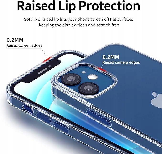 plecki new'c do apple iphone 12 mini bezbarwny elastyczne ochronne