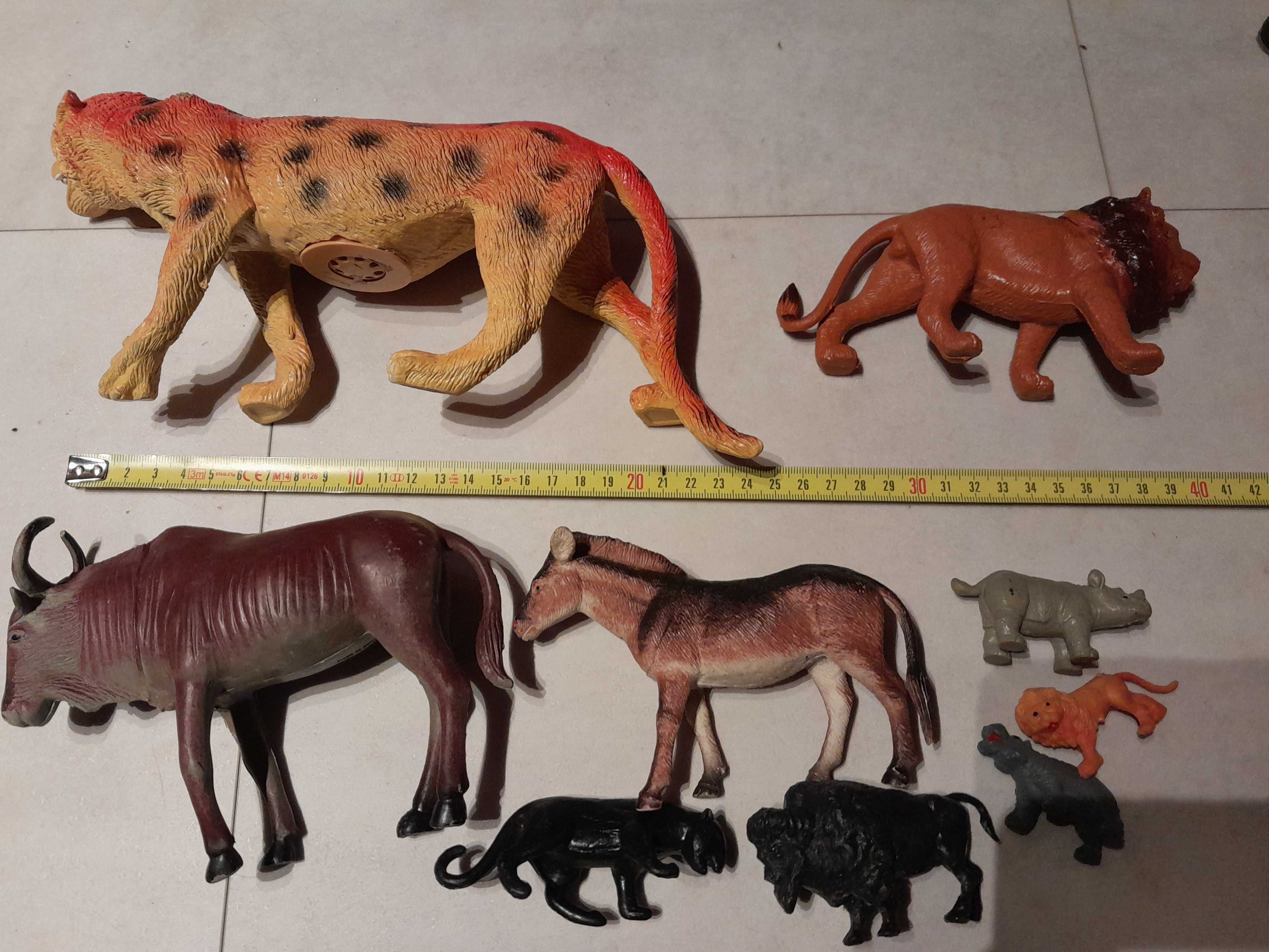 Stare figurki zwierzątka zwierzęta różne zestaw 15 sztuk