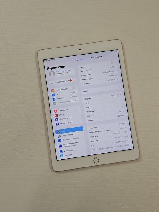 iPad Pro 9.7 256Gb LTE Wi-Fi Gold