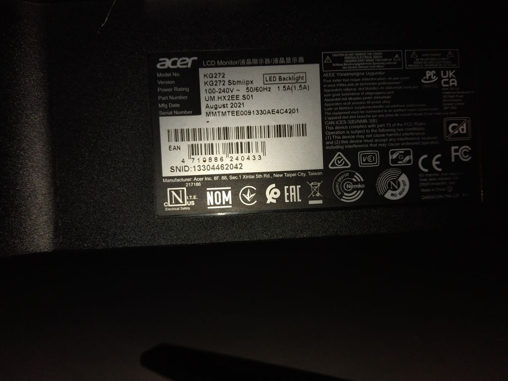 Monitor Gamer acer