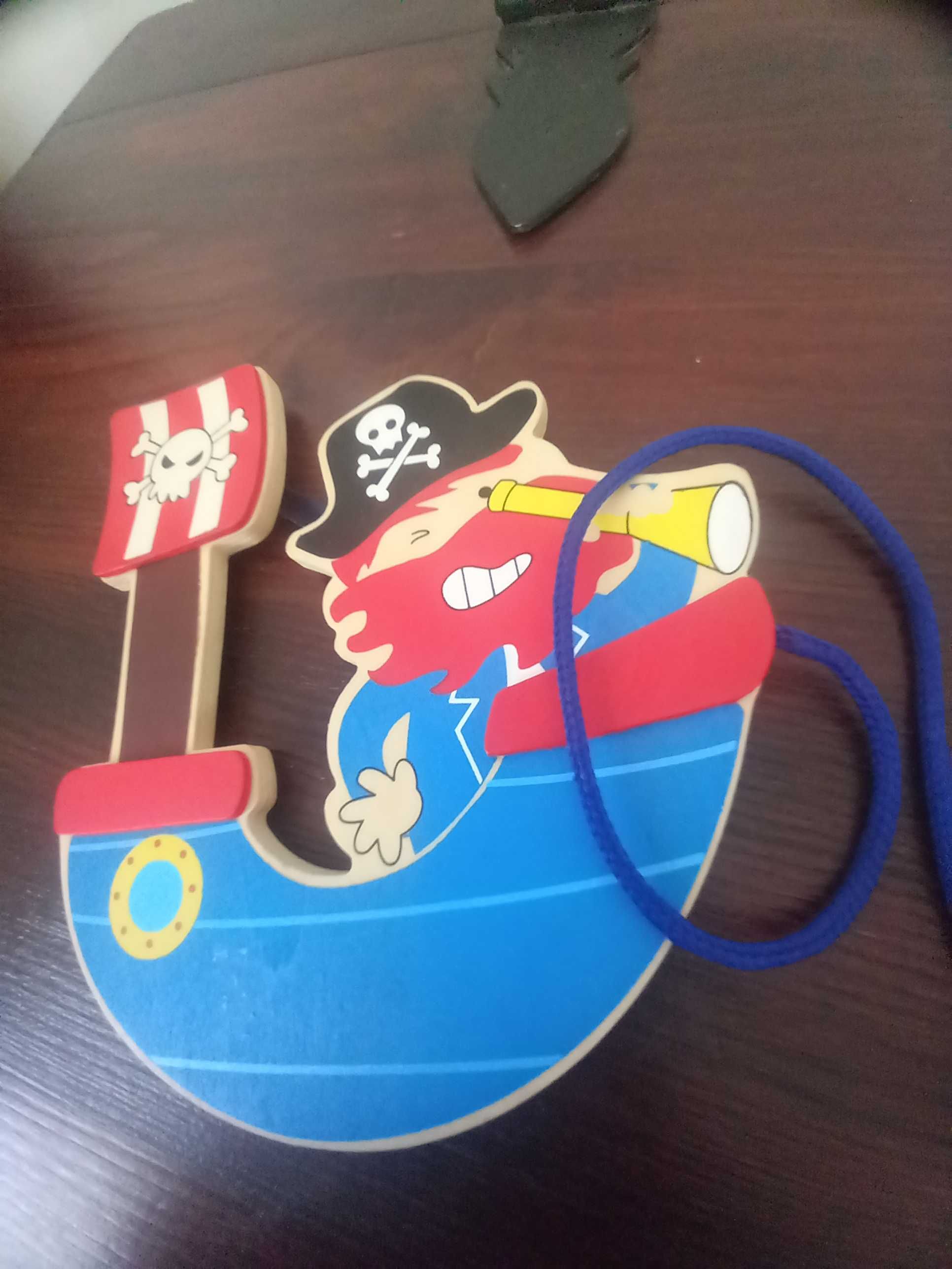 Wieszak/zawieszka dla dziecka statek pirat
