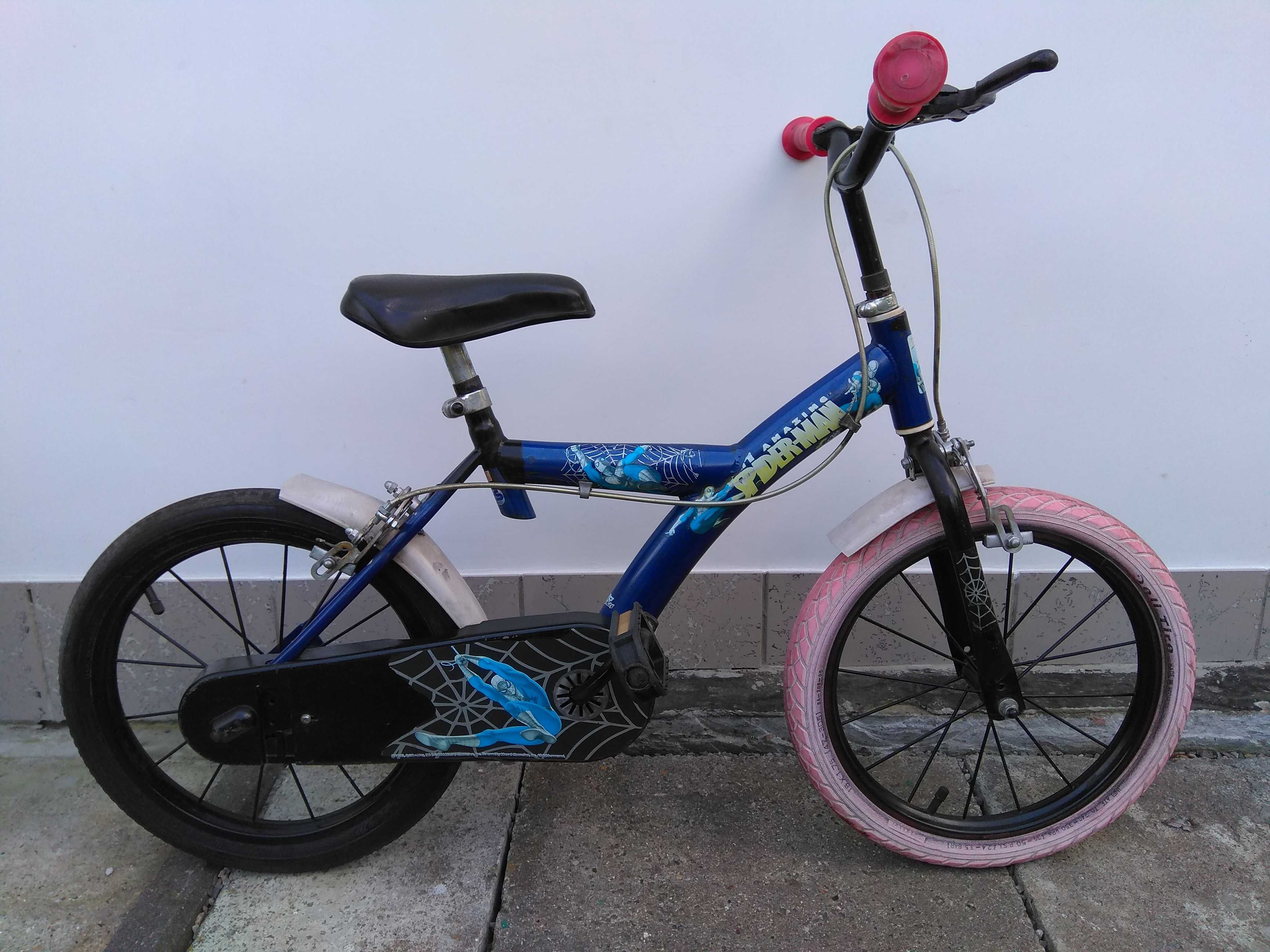 Rower dziecięcy BMX Spiderman koła 16 cali 16"