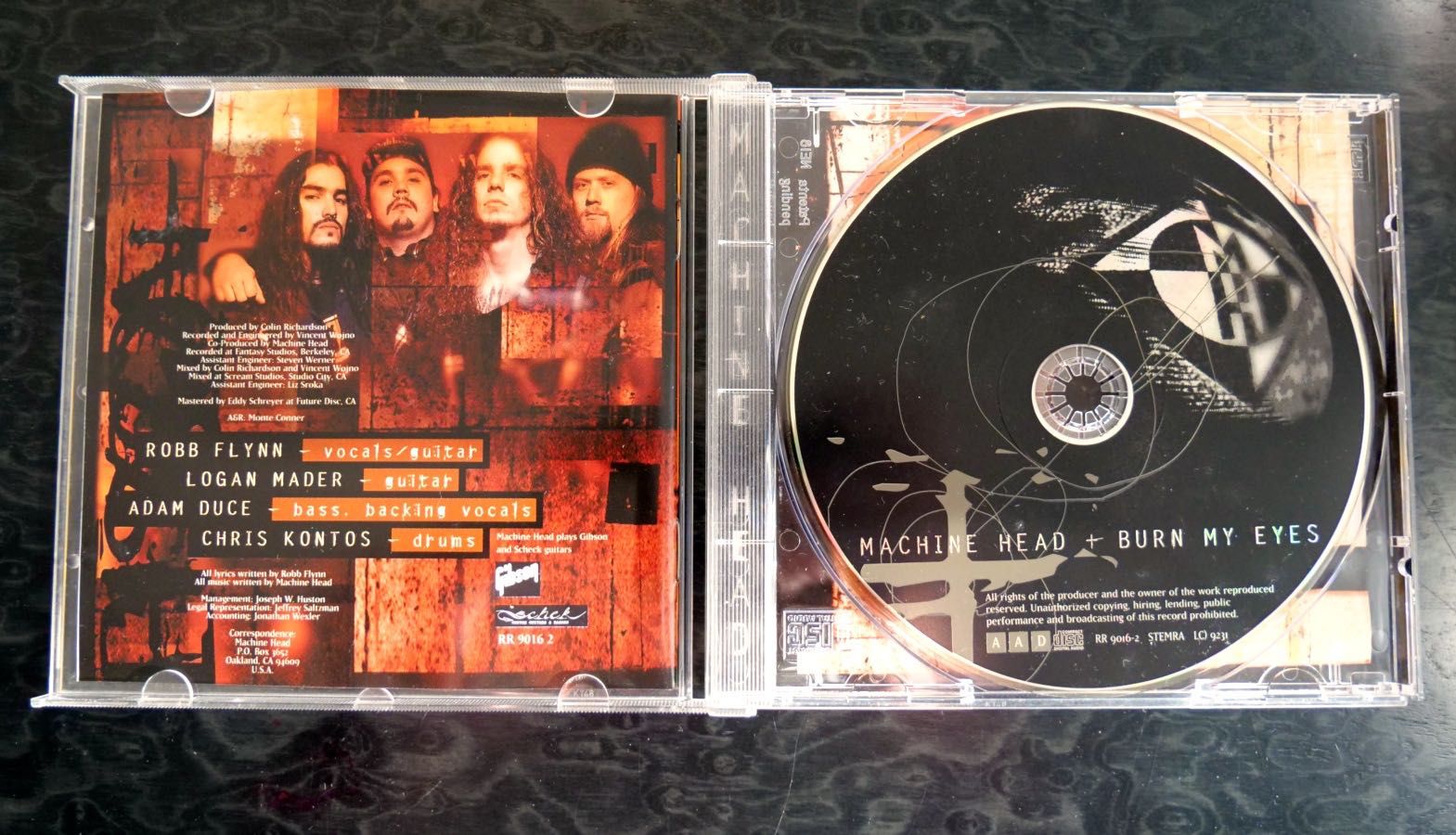 Płyta Cd: Machine Head " Burn my Eyes" 1994