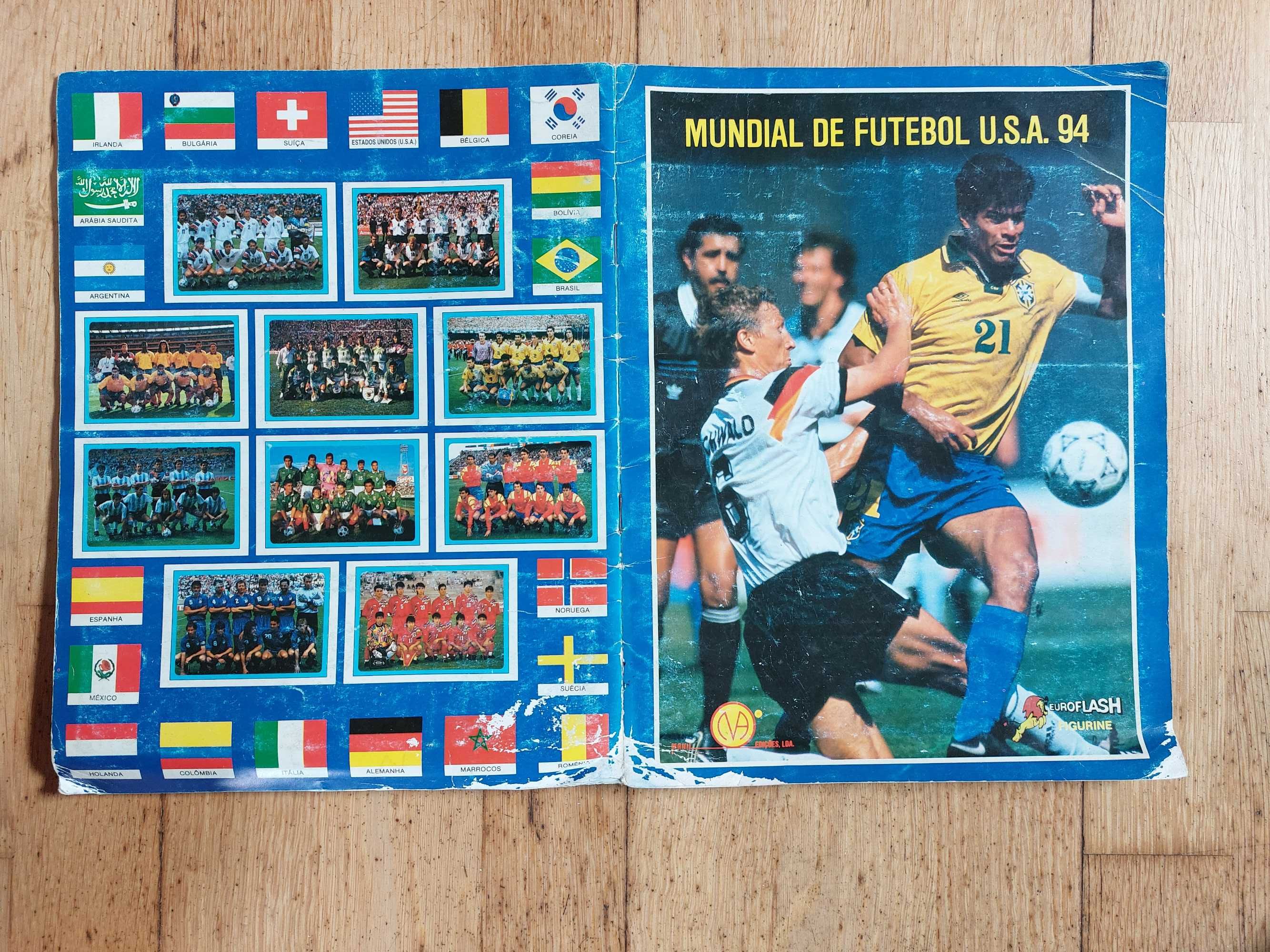 Caderneta de cromos "Mundial de Futebol U.S.A. '94" Completa