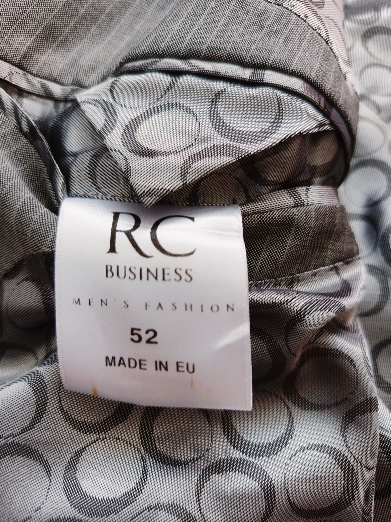 Marynarka, RC business, 52/XL, szara, 84% wełna, 16% moher, vitale bar