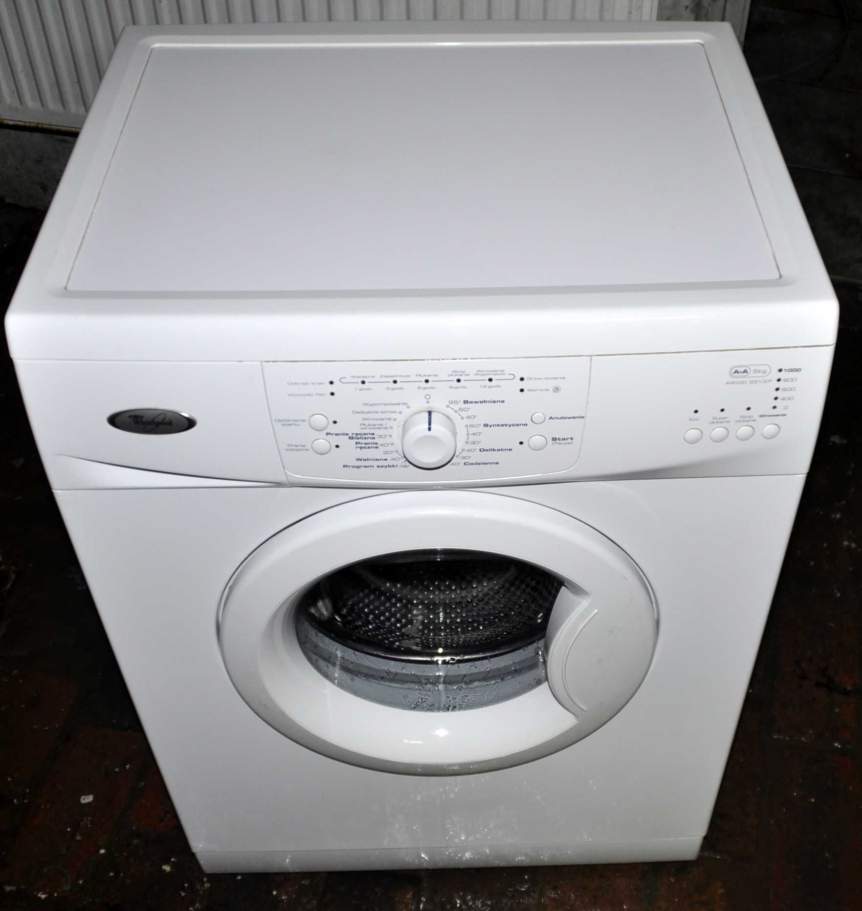 PRALKA PRALKI WHIRLPOOL 1000 obr 5 kg gratis transport gwarancja