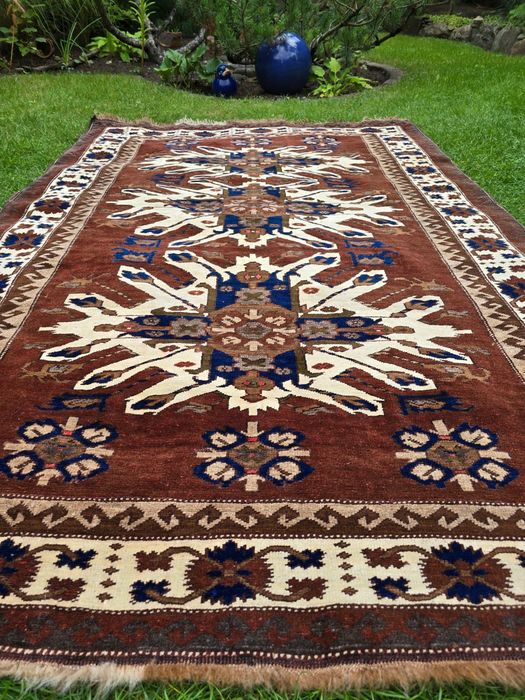 Kazak Kars - Barwne rękodzieło - Dywan tkany z czystej wełny 153x230cm