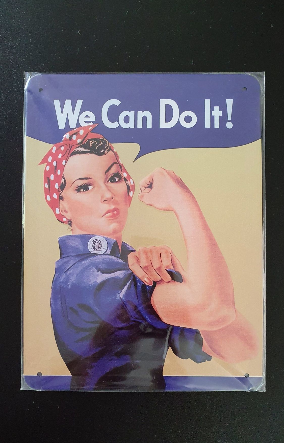 We can do it Plakat blaszany motywacyjny 15x20cm