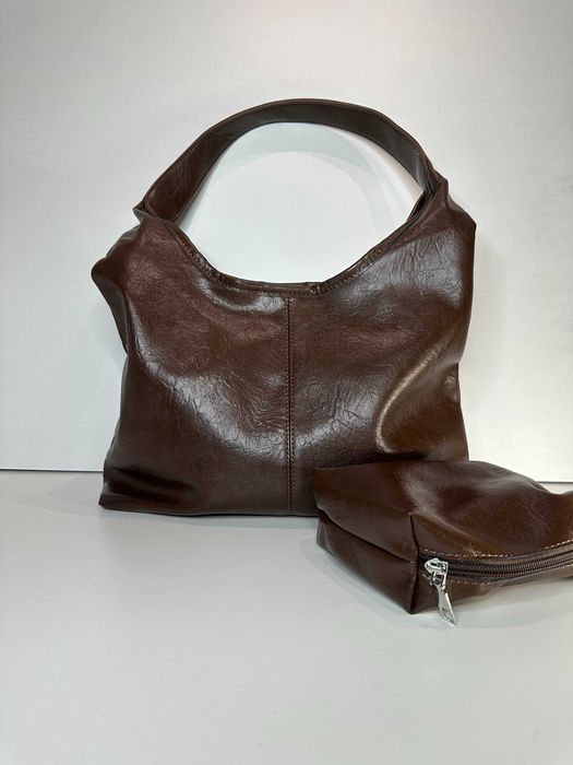 Вінтажна сумка-шопер Нова, жіноча, з клатчем